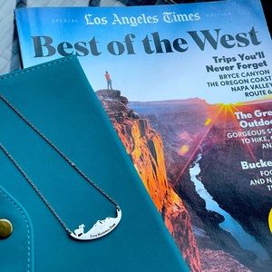 Zion Necklace Handmade National Park Gift for hiker, runner, climber, sport